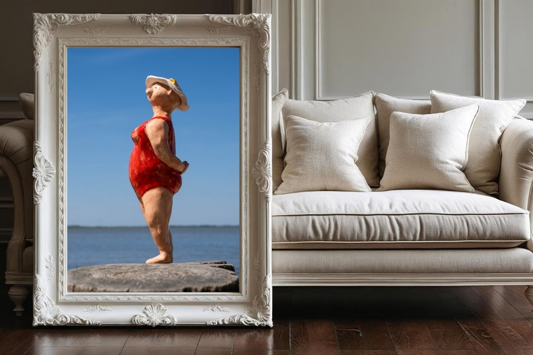 Kunstdruck "Lady in red"