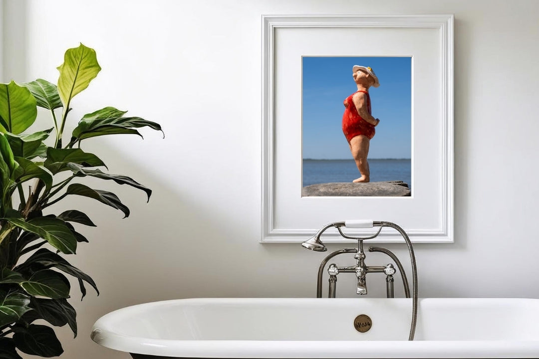 Kunstdruck "Lady in red"