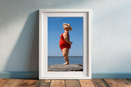 Kunstdruck "Lady in red"