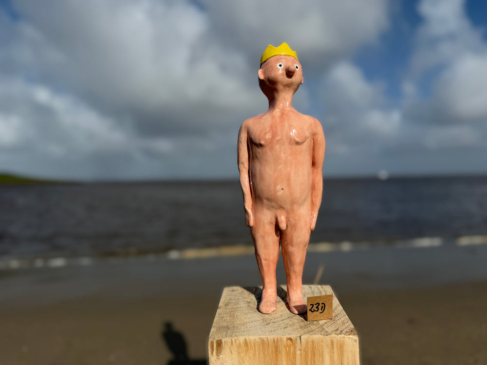 Strandmensch "König mal nackt"