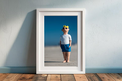 Kunstdruck "Coolio am Strand"